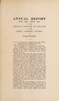 view [Report 1900] / Medical Officer of Health, Wirksworth U.D.C.