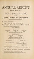 view [Report 1913] / Medical Officer of Health, Wirksworth U.D.C.