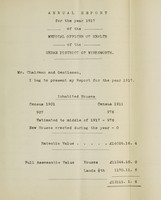 view [Report 1917] / Medical Officer of Health, Wirksworth U.D.C.