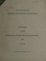 view [Report 1942] / Medical Officer of Health, Wirksworth U.D.C.