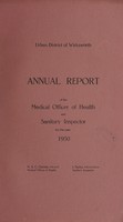 view [Report 1950] / Medical Officer of Health, Wirksworth U.D.C.