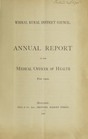 view [Report 1902] / Medical Officer of Health, Wirral U.D.C.