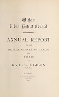 view [Report 1913] / Medical Officer of Health, Witham U.D.C.