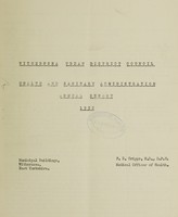 view [Report 1952] / Medical Officer of Health, Withernsea U.D.C.