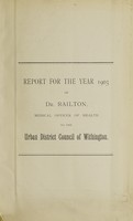 view [Report 1903] / Medical Officer of Health, Withington Local Board District / U.D.C.