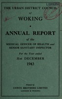 view [Report 1943] / Medical Officer of Health, Woking U.D.C.