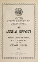 view [Report 1908] / Medical Officer of Health, Wolstanton United U.D.C.