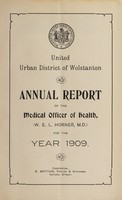 view [Report 1909] / Medical Officer of Health, Wolstanton United U.D.C.