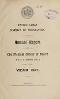 view [Report 1913] / Medical Officer of Health, Wolstanton United U.D.C.