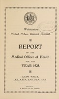 view [Report 1925] / Medical Officer of Health, Wolstanton United U.D.C.