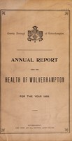 view [Report 1893] / Medical Officer of Health, Wolverhampton County Borough.