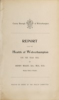 view [Report 1903] / Medical Officer of Health, Wolverhampton County Borough.