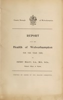 view [Report 1909] / Medical Officer of Health, Wolverhampton County Borough.