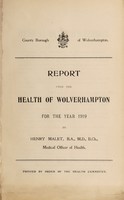 view [Report 1919] / Medical Officer of Health, Wolverhampton County Borough.