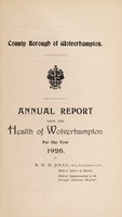 view [Report 1926] / Medical Officer of Health, Wolverhampton County Borough.