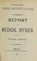 view [Report 1896] / Medical Officer of Health, Wombwell Local Board / U.D.C.