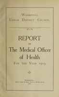 view [Report 1919] / Medical Officer of Health, Wombwell Local Board / U.D.C.