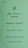 view [Report 1967] / Medical Officer of Health, Wombwell Local Board / U.D.C.