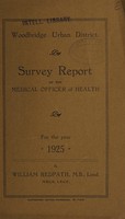 view [Report 1925] / Medical Officer of Health, Woodbridge U.D.C.