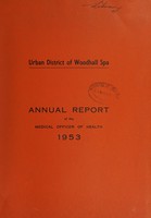 view [Report 1953] / Medical Officer of Health, Woodhall Spa U.D.C.