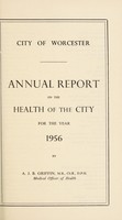 view [Report 1956] / Medical Officer of Health, Worcester City.