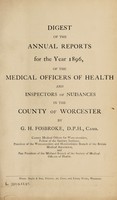 view [Report 1896] / Medical Officer of Health, Worcestershire / County of Worcester County Council.