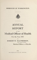 view [Report 1937] / Medical Officer of Health, Workington Borough.