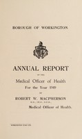 view [Report 1949] / Medical Officer of Health, Workington Borough.