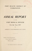 view [Report 1937] / Medical Officer of Health, Workington Port Health District.