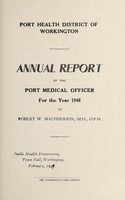 view [Report 1946] / Medical Officer of Health, Workington Port Health District.