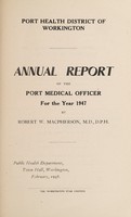 view [Report 1947] / Medical Officer of Health, Workington Port Health District.