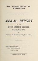 view [Report 1948] / Medical Officer of Health, Workington Port Health District.