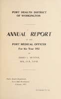 view [Report 1952] / Medical Officer of Health, Workington Port Health District.