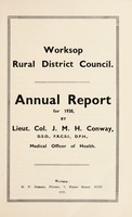 view [Report 1938] / Medical Officer of Health, Worksop R.D.C.