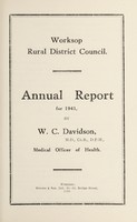 view [Report 1941] / Medical Officer of Health, Worksop R.D.C.