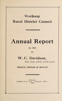 view [Report 1943] / Medical Officer of Health, Worksop R.D.C.