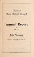 view [Report 1944] / Medical Officer of Health, Worksop R.D.C.