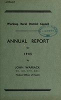 view [Report 1945] / Medical Officer of Health, Worksop R.D.C.