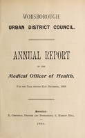 view [Report 1903] / Medical Officer of Health, Worsbrough U.D.C.