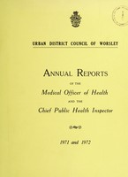 view [Report 1971-1972] / Medical Officer of Health, Worsley U.D.C.