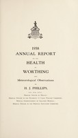 view [Report 1938] / Medical Officer of Health, Worthing Borough.