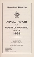 view [Report 1969] / Medical Officer of Health, Worthing Borough.