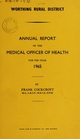 view [Report 1965] / Medical Officer of Health, Worthing R.D.C.