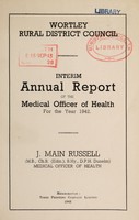 view [Report 1942] / Medical Officer of Health, Wortley R.D.C.