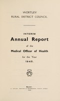 view [Report 1945] / Medical Officer of Health, Wortley R.D.C.