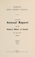 view [Report 1946] / Medical Officer of Health, Wortley R.D.C.