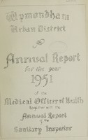 view [Report 1951] / Medical Officer of Health, Wymondham U.D.C.