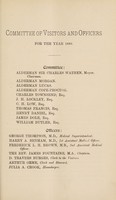 view Report of the Committee of Visitors of the Lunatic Asylum for the City and County of Bristol, together with the reports of the medical superintendent and chaplain and the abstract of account / Bristol Lunatic Asylum.