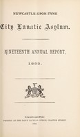 view Nineteenth annual report, 1883 / Newcastle-upon-Tyne City Lunatic Asylum.