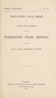 view Forty-fourth annual report of the Trustees of the Northampton Insane Hospital, for the year ending September 30, 1899.